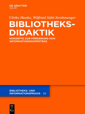 cover image of Bibliotheksdidaktik
